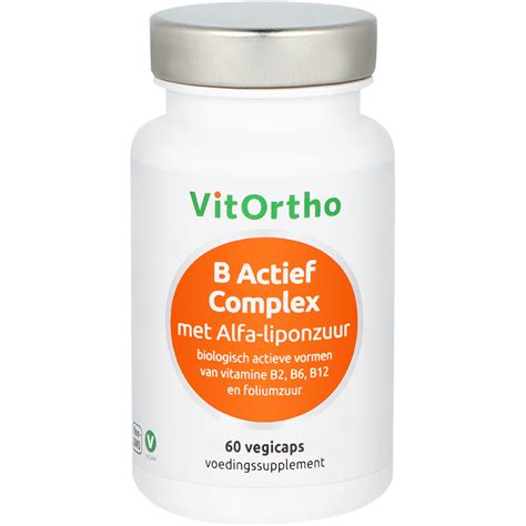 Vitortho Voedingssupplementen B Actief Complex Met Alfa Liponzuur