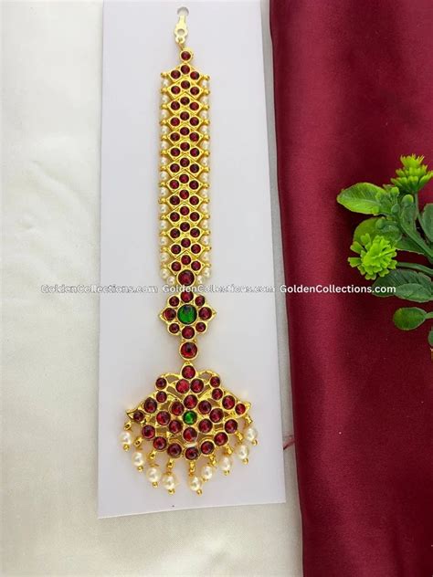 Bharatanatyam Maang Tikka Kemp Nethi Chutti Set BMT 015 At Rs 350 00