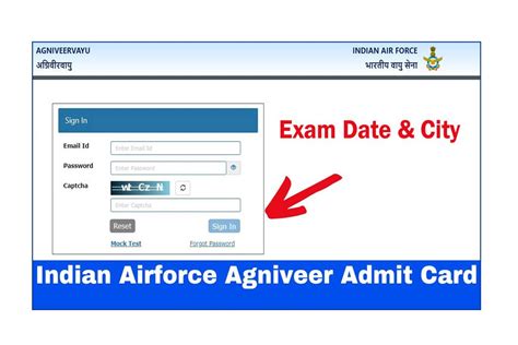 Indian Air Force Agniveer Exam Date Exam City Airforce Vayu Intake