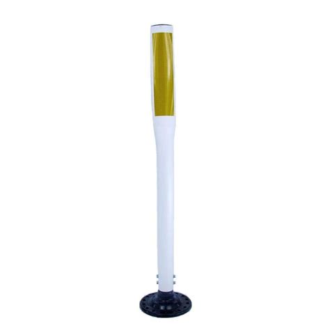 Three D Traffic Works 42 In White Flat Delineator Post And Base With 3