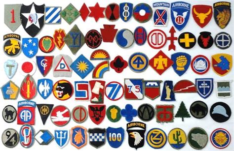 Shoulder patches of US Army Infantry Divisions