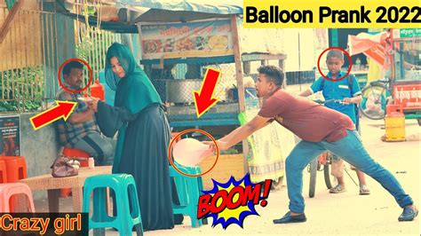 Balloon Prank In Public Seat Popping Balloon Blast In Public Seat