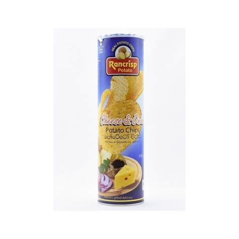 Rancrisp Cheese Onion Potato Chips Tube 100G Best Price In Sri