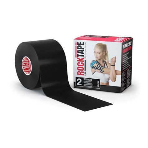 Rock Tape® Kinesiology Tape Black 2 Inch X 5 Yard Cotton / Nylon NonSt