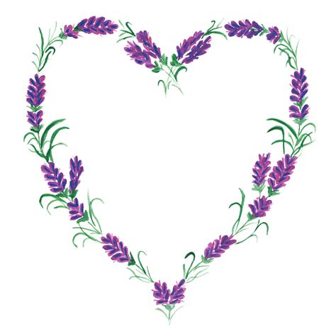 Lavendel Rahmen Herz Kostenlose Vektorgrafik Auf Pixabay Pixabay