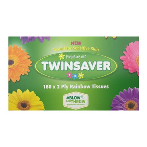 Twinsaver Tissues Rainbow 2 Ply 180s Superb Hyper