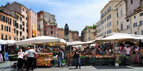 Campo de' Fiori – Famous Food & Flowers Market in Rome