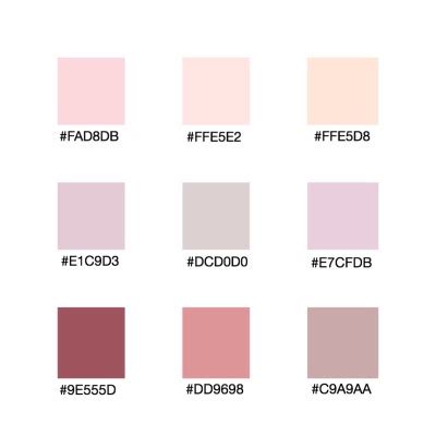 Aesthetic Color Palette Hex Codes : Tones are typically muted, creating ...