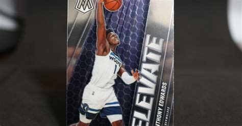 2020 21 Anthony Edwards Mosaic Elevate Rookie And 1 Collectables