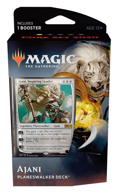 Magic The Gathering Core Set 2020 Planeswalker Deck Ajani