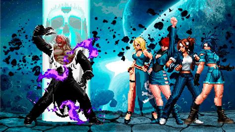 KOF Mugen New Final Rugal Vs YS Girls Team YouTube