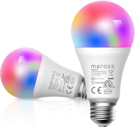 Meross Smart WiFi LED Bulb RGB E27智能燈泡 2件裝 POKSoft Smart Tech