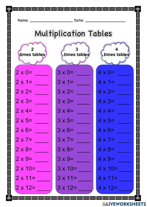 Live Worksheets Maths Language