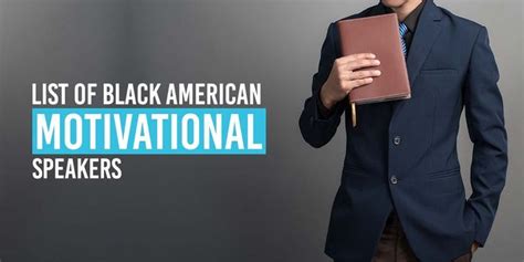 Rundown of Black American Motivational Speakers | Motivational speaker, Black american, African ...