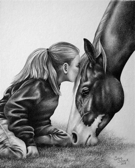 Realistic and life like pencil drawings of horses and dogs from your photographs by artist Sara ...