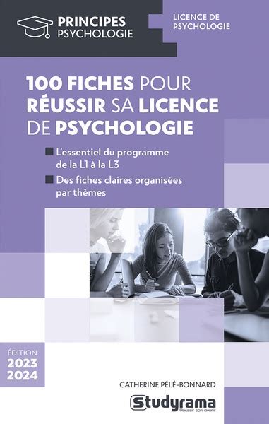 Fiches Pour Reussir La Licence De Psychologie Pele Bonnard C