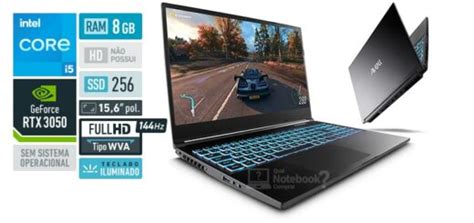 Avell MOB A52 MN000004 Core I5 RTX 3050 SSD 512 GB