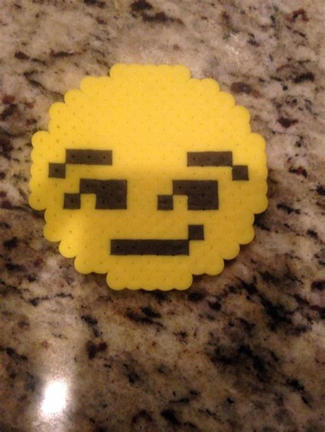 Emoji Face Perler Bead Perler Beads Crafty Kids Perler