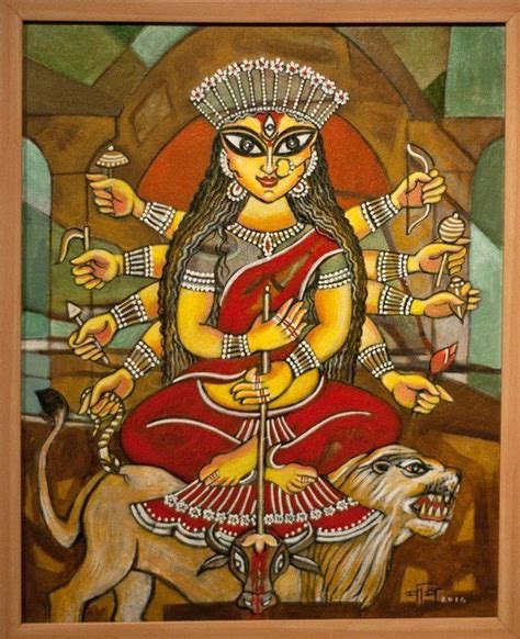 Durga Maa Paintings Durga Painting Madhubani Painting Indian Art