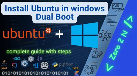 How To Install Ubuntu On Windows Dual Boot Ubuntu And Windows In Dual