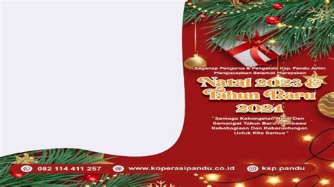 Aneka Pilihan Twibbon Hari Natal 2023 Dan Tahun Baru 2024 Pasang