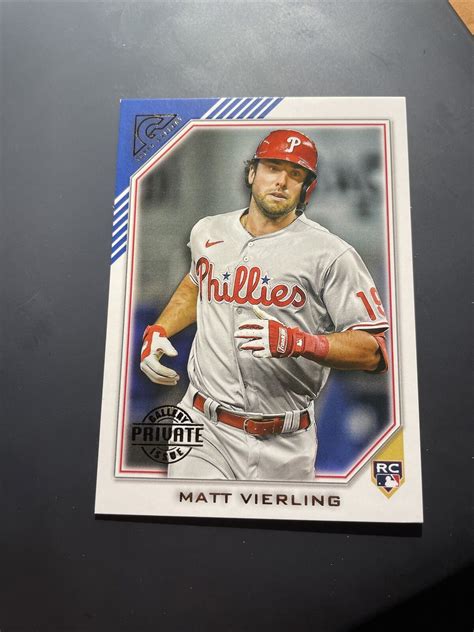 Topps Gallery Baseball Matt Vierling Private Issue Rc Ebay