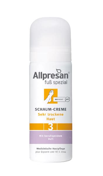 Allpresan Fu Spezial Nr Schaum Creme Sehr Trockene Haut Mit