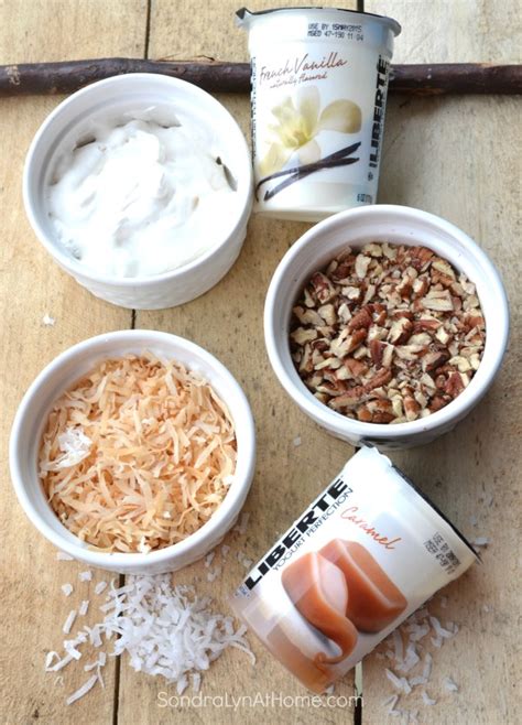 Toasted Coconut Caramel Yogurt Parfait Recipe - Sondra Lyn at Home