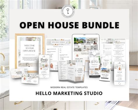 Open House Bundle Real Estate Marketing Materials Open Etsy