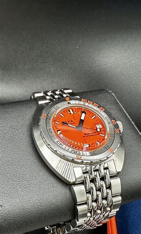 DOXA SUB 300 Professional Orange Dial 42.5mm SWISS AUTOMATIC 300m Diver ...