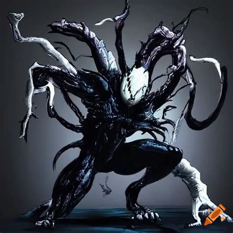 Image of a powerful and mysterious klyntar symbiote in action