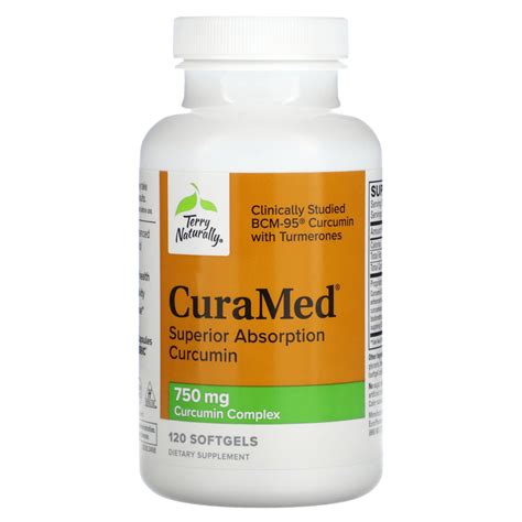 Terry Naturally CuraMed Superior Absorption Curcumin 750 Mg 120