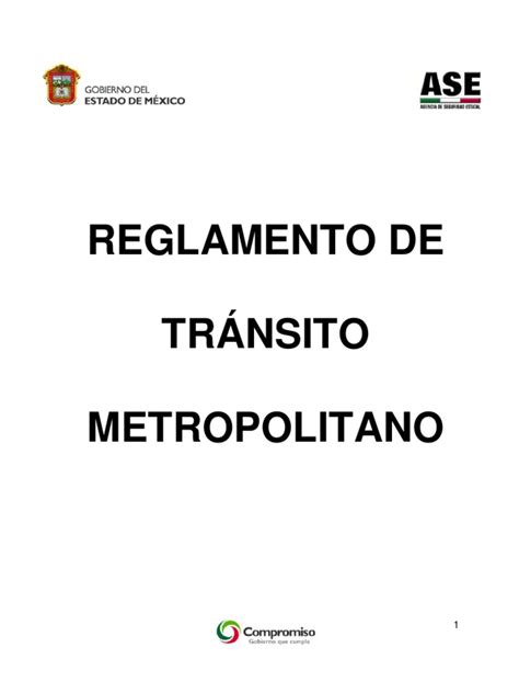 Pdf Reglamento De Transito Metropolitano Mexico Dokumen Tips