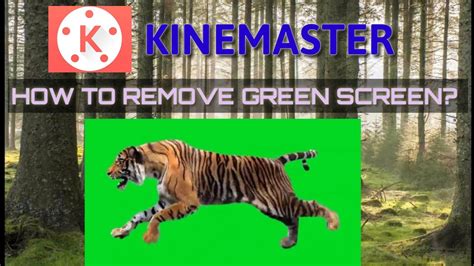 How To Remove Green Screen Using Kinemaster Youtube