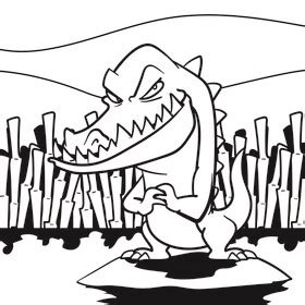 Crocodile cartoon vector free download