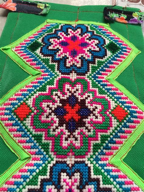 Hmong Hand Cross Stitch Embroidery Apron Vintage 28D Etsy