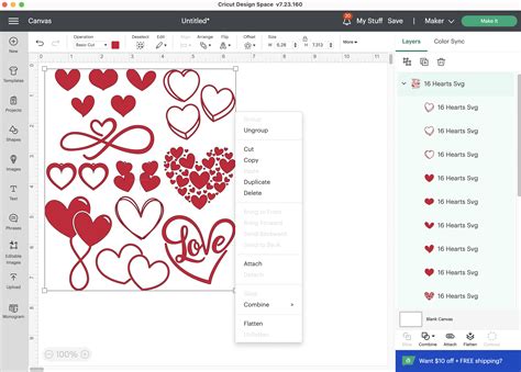 16 FREE Heart SVG files For Cricut Projects