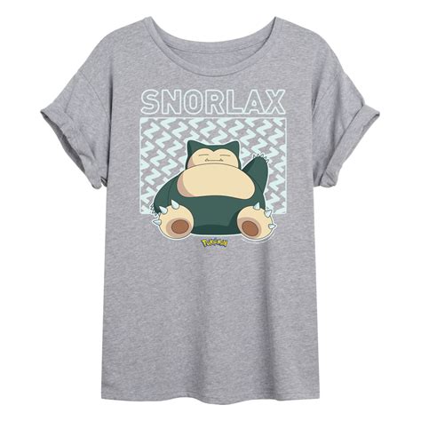 Pok Mon Snorlax Juniors Ideal Flowy Muscle T Shirt Walmart