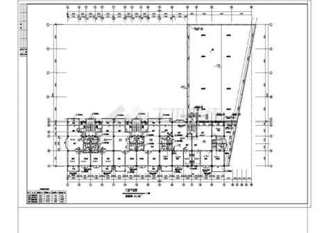 某豪华小区多层框架结构住宅楼建筑设计cad施工图住宅小区土木在线