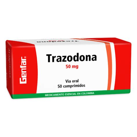 Trazodona 50 Mg 50 Tabletas Gf Farmaprime