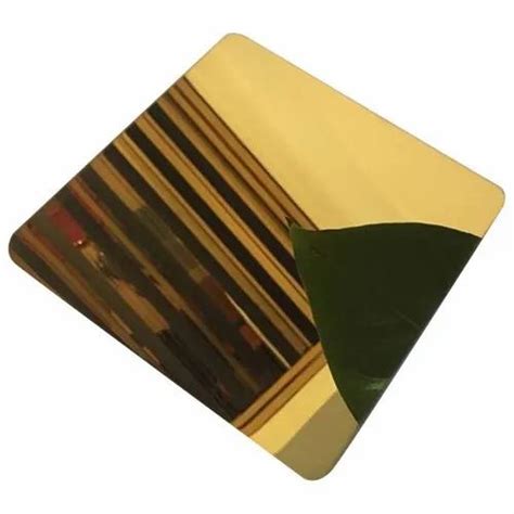 Golden Gold Mirror Stainless Steel Sheet At Best Price In Chennai Id