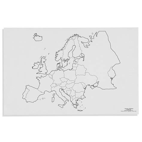 Mapa División política de Europa 50 hojas Lupa Montessori