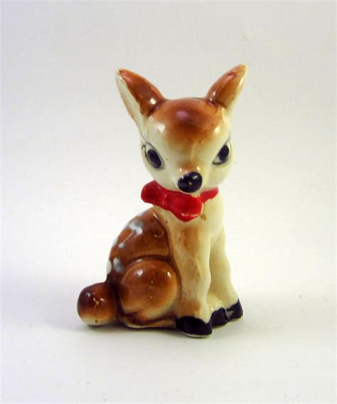 Vintage Ceramic Deer Retro Bambi Style Fawn By SenoraMuertos