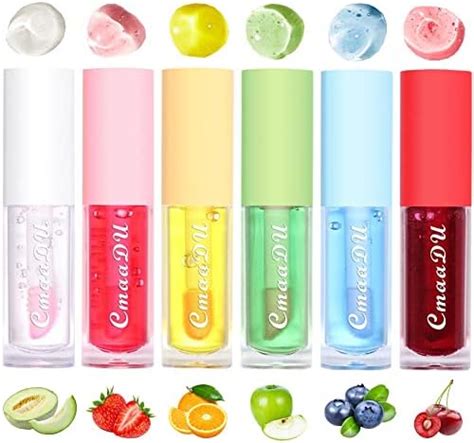 Mrettick Plumping Lip Oil 4 Packs Hydrating Lip Glow Oil