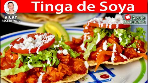 Tinga De Soya Vicky Receta Facil Youtube