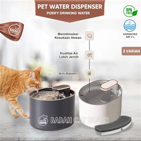 Jual Tempat Minum Hewan Otomatis Anjing Kucing Automatic Pet Water