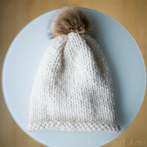 Knitting For Beginners Simple Stockinette Hat All About Ami