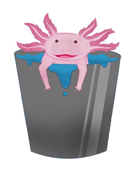 Minecraft Axolotl In A Bucket Art Print For Sale By J Paintz Redbubble