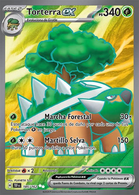 Torterra Ex 185 218 Fuerzas Temporales Trading Card Game