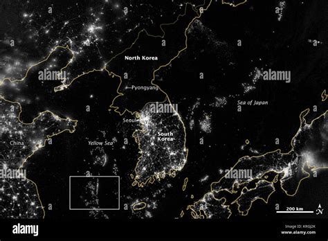 Korea at night Stock Photo - Alamy